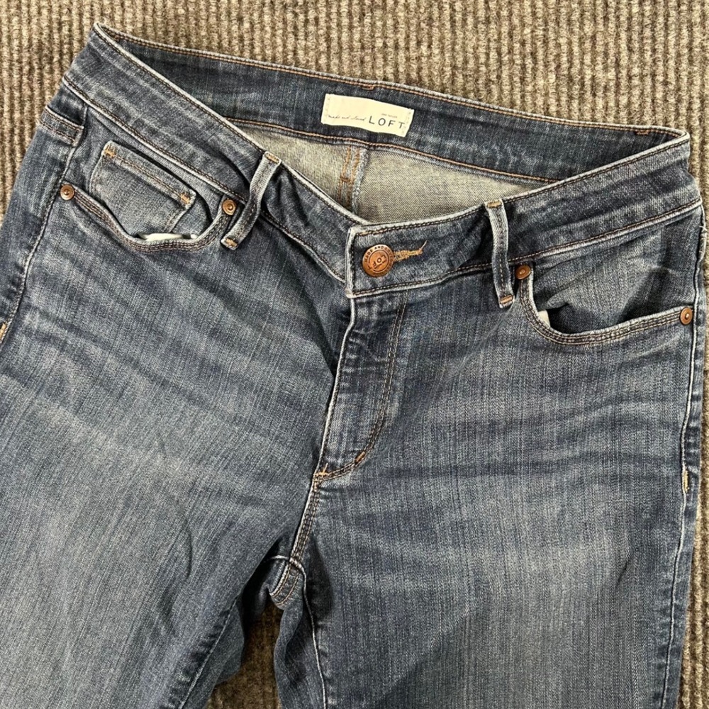 LOFT Skinny Jeans Women 31x30 Dark Wash‎ Modern Fit Y2K Festival Indie Sleaze